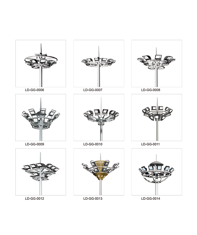 LD-GG-0006 ~ LD-GG-0014 Straßenlampe hohe Pole