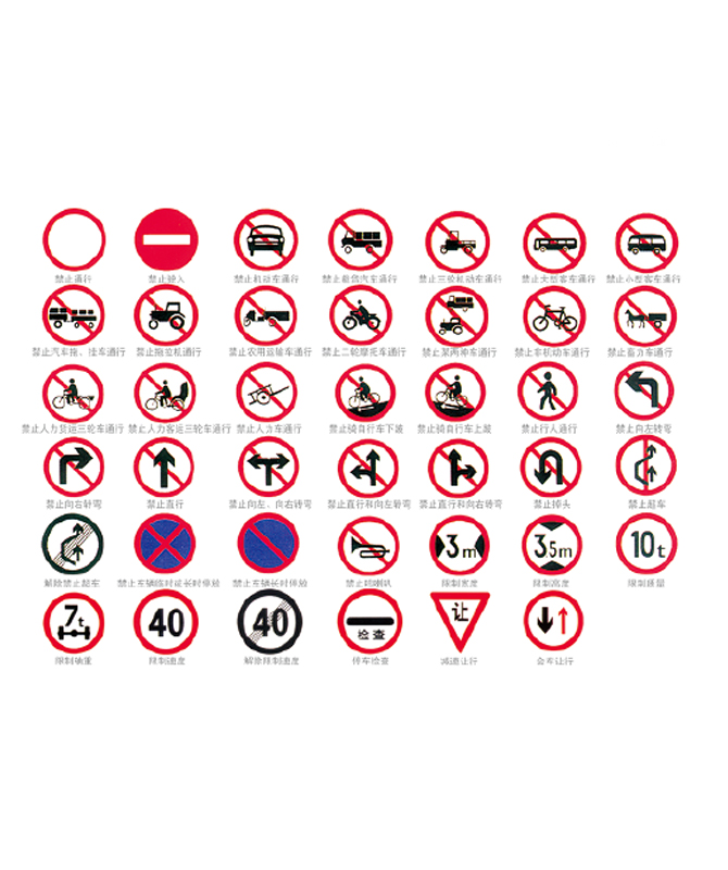 Verbotszeichen Verkehrsverbotszeichen