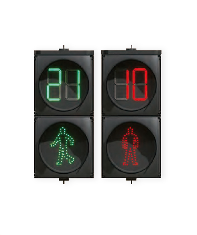Ф300 Dynamisches Fußgängersignallicht mit Countdown LED -Ampeln